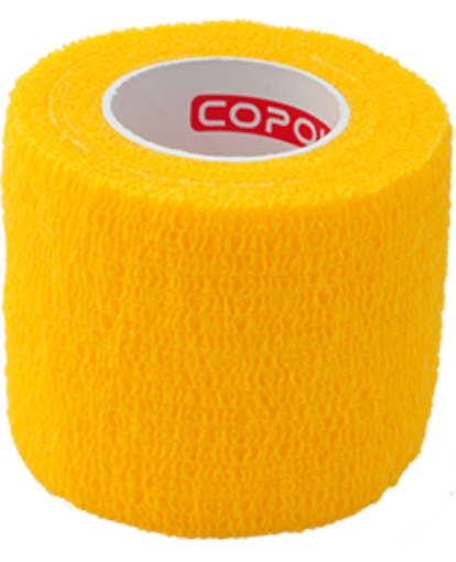 Image de Bandage élastique autoadhésif 5 cm - Jaune