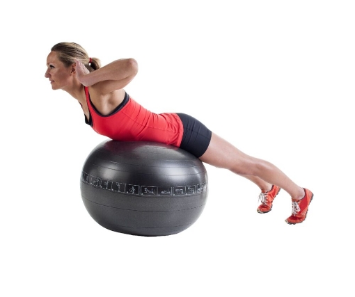 Image de BALLON DE GYM 75 CM NOIR + POMPE P2I