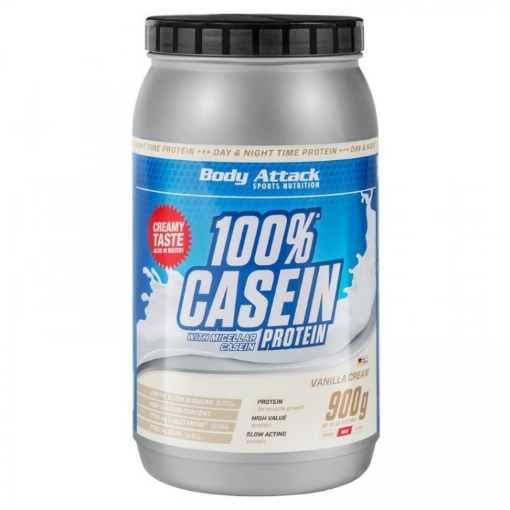 Image de PROTÉINE DE CASÉINE 100 % - 900G VANILLE BODY ATTACK