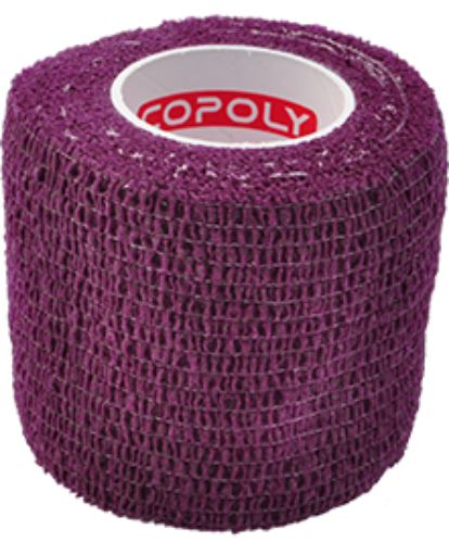Image de Bandage élastique autoadhésif 5 cm - Bordeaux
