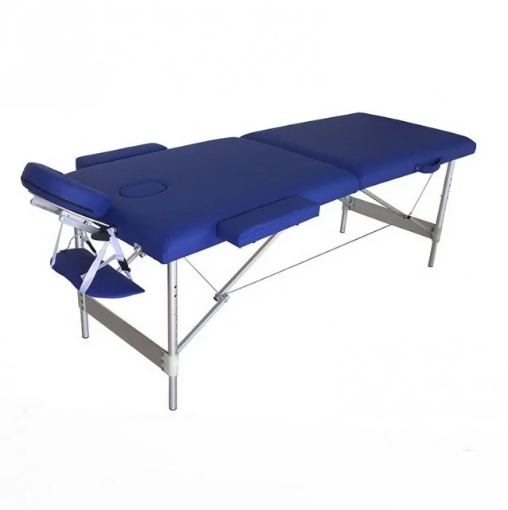 Image de Table de massage en aluminium - 220cm Bleu