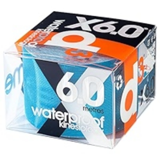 Image de Bande kinésiologique d3Tape X6.0 Waterproof - Bleu électrique, 5 cm x 6 m