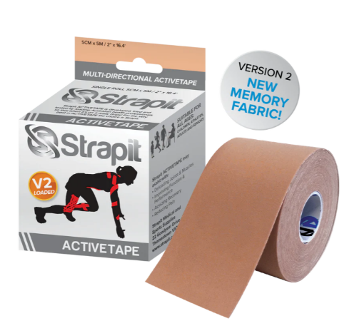 Image de DYNAMIC ACTIVETAPE 5CM x 5M – BEIGE À RAYURES
