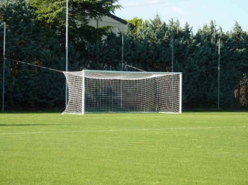 Image de But de football fixe avec poteaux arrière de filet 7,32 × 2,44 m avec filet inclus — VI 5907