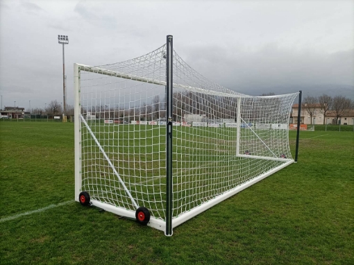 Image de But de football mobile avec roues et tension de filet 7,32 × 2,44 m avec filet inclus — VI 5902