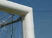 Image de Poarta Fotbal Aluminiu 7.32x2.44 m, cu cadru fix de sol