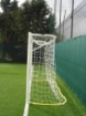 Image de Poarta futsal otel 3x2 m, montata in manșoane, cu suporturi sudate si lant pentru plasa