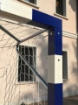 Image de Poarta handbal fixa 3x2m, aluminiu 80x80mm, cu socluri