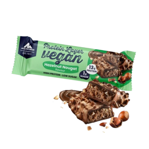 Image de Barre protéinée vegan 55g - Nougat aux noisettes