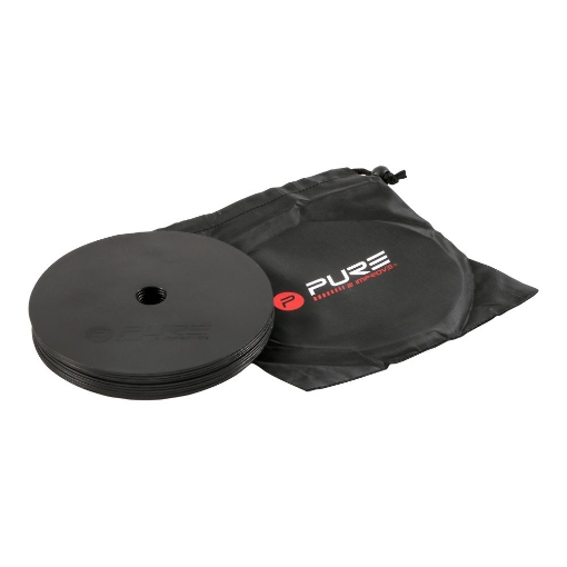 Image de ENSEMBLE DE 10 SERVIETTES PLATES P2I NOIR