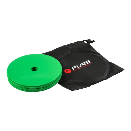 Image de ENSEMBLE DE 10 MARQUEURS PLATS VERTS P2I