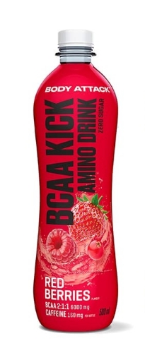 Image de BCAA KICK Baies Rouges - 500ml Body Attack
