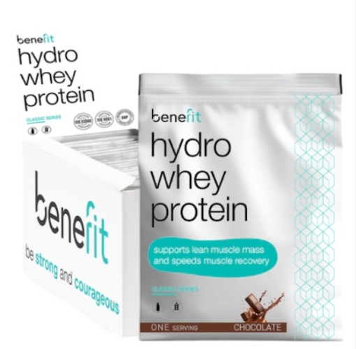 Image de Hydro Whey Protein 34 g Căpșuni & Banane - Benefit