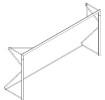 Image de But de football mobile en aluminium 4 × 2 m — Ø80 mm avec filet inclus — VI 6028