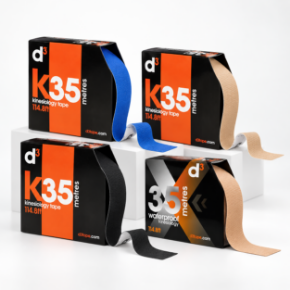 Image de la catégorie d3Tape K35 / X35 – bande kinésiologique 5 cm x 35 m